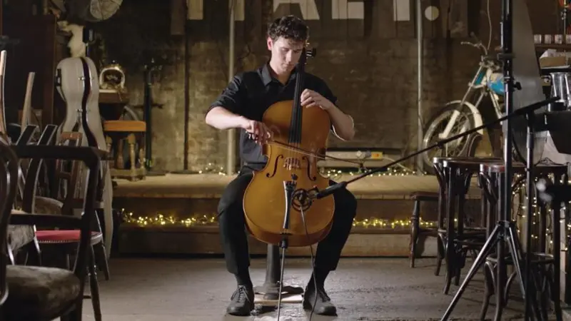 Cellist Sam Hills-Field hope to play in a professional orchestra in future